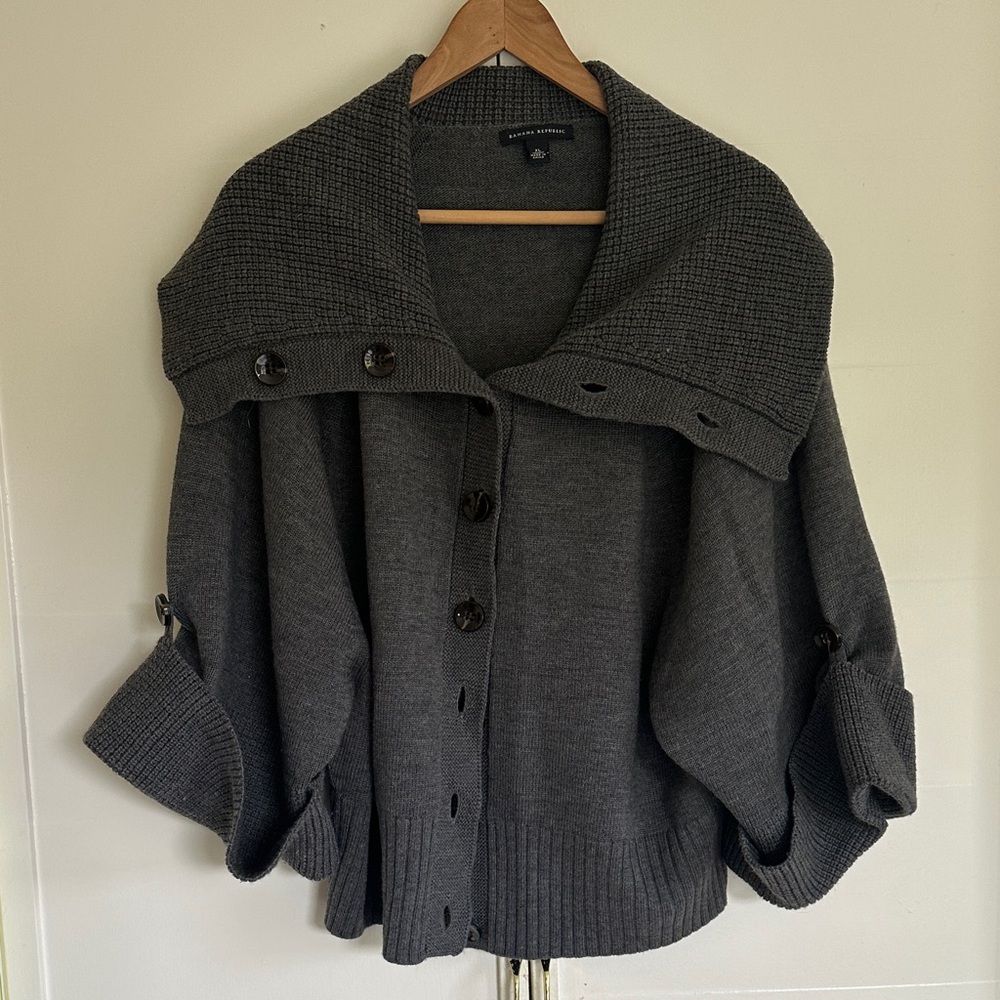 Banana Republic Charcoal Gray Women's Cardigan
